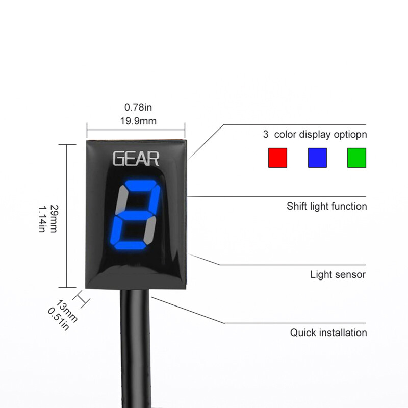 Motocikla 6 ātrumu pārnesumu indikators Suzuki GSXR600 GSXR750 GSXR1000 SV1000 GSF650 GSX1250FA TL1000S SFV400 pārnesumu displeja skaitītājam