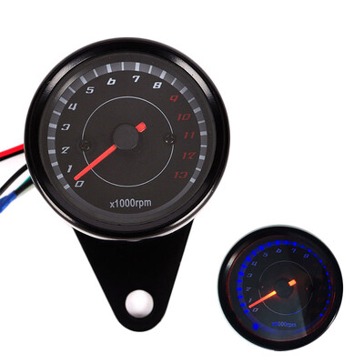 Tahometru motocicletă DC 12V Afișaj digital LED modificat Indicator pentru motociclete