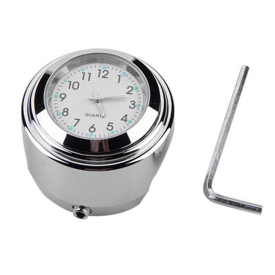 Aluminijski svjetleći kvarcni sat 22-25 mm Motocikl, skuter, nosač na upravljaču bicikla, sat, sat, prikaz vremena, moto oprema