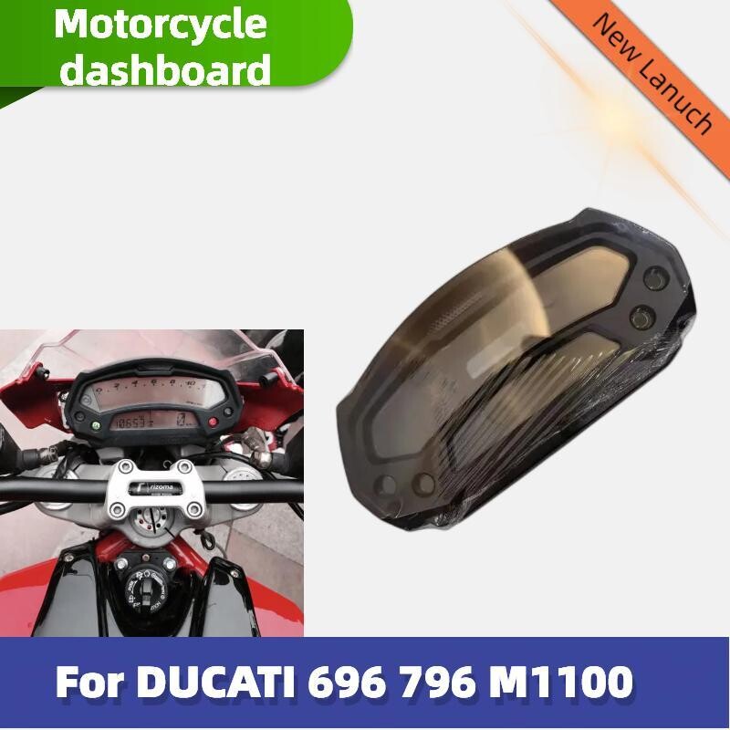 Motocikla instrumentu korpusa korpusa apvalka vāka spidometra tahometra mērītāji Ducati Monster 696 796 1100 paneļa apvalkam