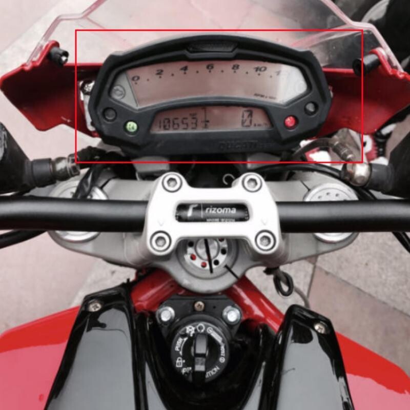Motocikla instrumentu korpusa korpusa apvalka vāka spidometra tahometra mērītāji Ducati Monster 696 796 1100 paneļa apvalkam