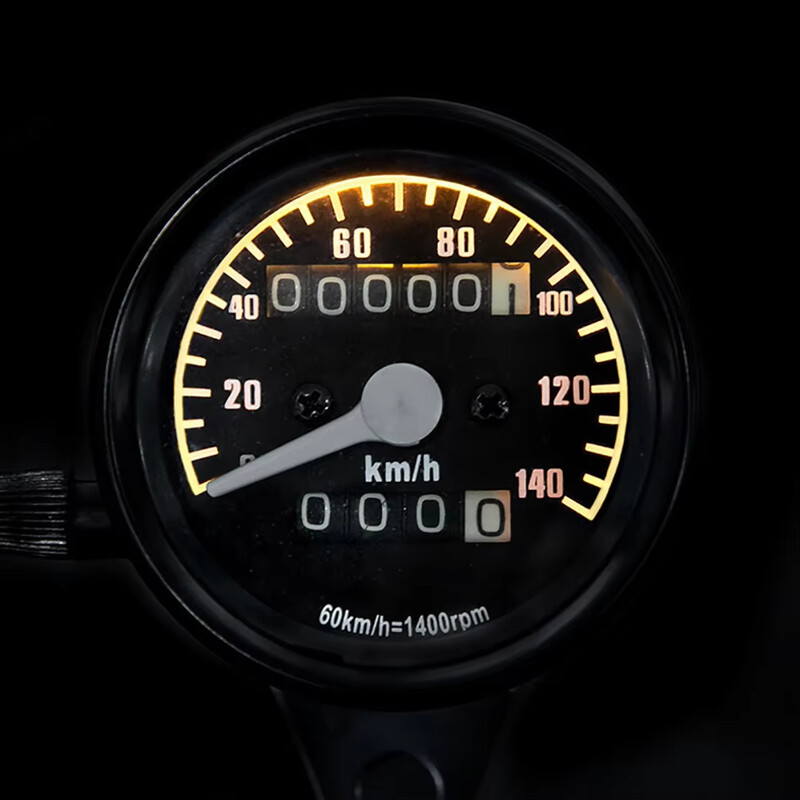 Vitezometru universal pentru motociclete 12v, cu iluminare din spate, indicator retro, tahometru, piese modificate