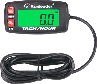 Induktīvā tahometra sliežu ceļa eļļas maiņas skaitītājs aizmugurgaismots digitālais tahometrs benzīna dzinējam motociklam ATV zāles pļāvējam