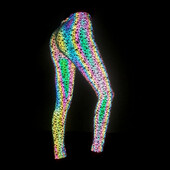 Colanți colorați reflectorizați pentru femei Techwear Pantaloni Harajuku Antrenament noaptea Jogging Colanți Fashion INS Pantaloni Roupas Femininas