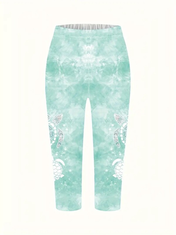 Vara vara plaja stil stretch slim talie elastica stramta leggings casual pantaloni capri femei