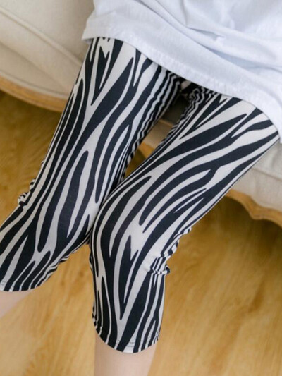 CUHAKCI Leggings de antrenament pentru femei de vară negru Jegging cu talie înaltă Capri elastic legging de fitness Mujer Solid