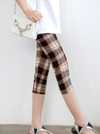 CUHAKCI Leggings de antrenament pentru femei de vară negru Jegging cu talie înaltă Capri elastic legging de fitness Mujer Solid