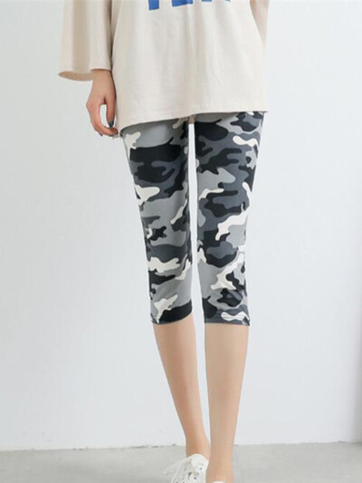 CUHAKCI Leggings de antrenament pentru femei de vară negru Jegging cu talie înaltă Capri elastic legging de fitness Mujer Solid