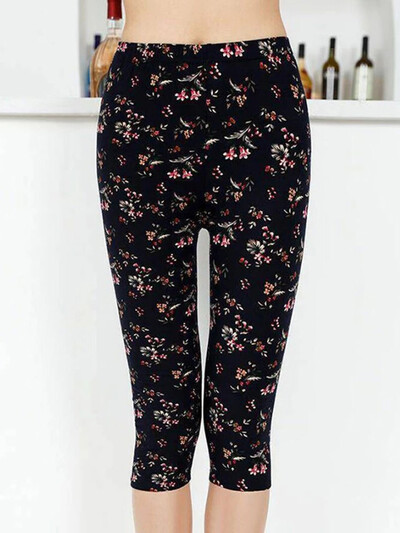 YSDNCHI Nyomtató Leggings Női Nyári Alsó Fitness Elasztikus Hot Ale Rövid nadrág Nagy piros Virágos Leggins 2022 Új Dropship