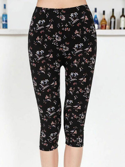 YSDNCHI Nyomtató Leggings Női Nyári Alsó Fitness Elasztikus Hot Ale Rövid nadrág Nagy piros Virágos Leggins 2022 Új Dropship