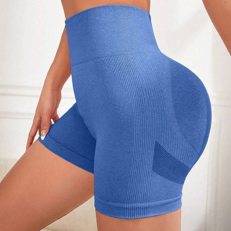 Magas derekú, rövid harisnya, női push up leggings varrat nélküli fitnesz edzés Futás rövidnadrág jóga nadrág nyári edzőtermi viselet