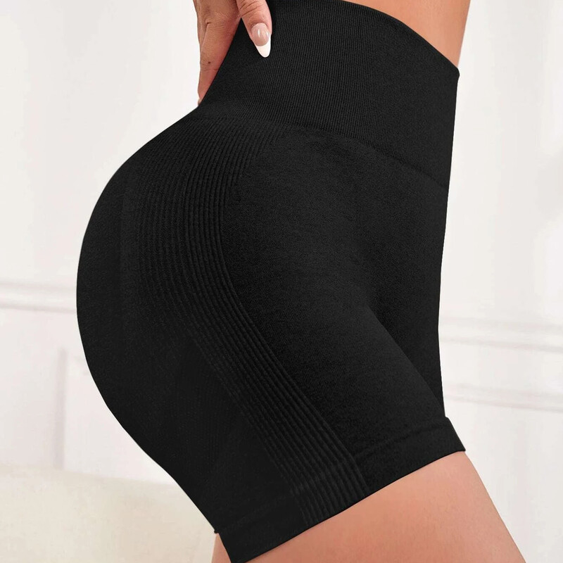 Magas derekú, rövid harisnya, női push up leggings varrat nélküli fitnesz edzés Futás rövidnadrág jóga nadrág nyári edzőtermi viselet