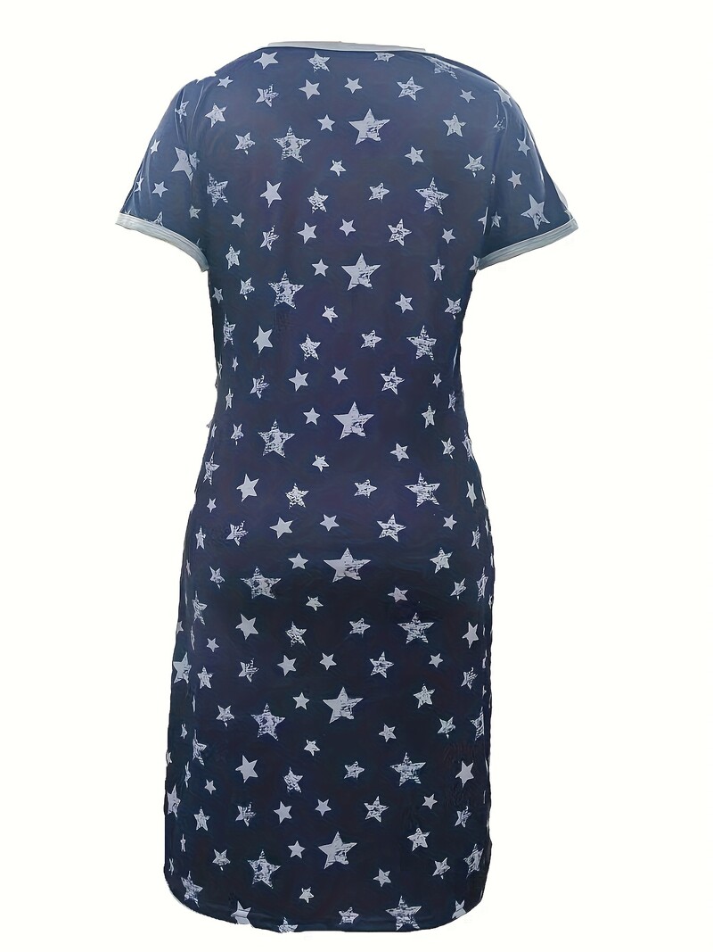 Grūtnieču guļamveļa Sieviešu 3 vienā piegāde/Darba/barošanas naktskrekls ar īsām piedurknēm, barojot bērnu ar krūti, miega kleita Grūtnieču pidžama