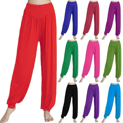 Pantaloni de yoga pentru femei, jambiere sport de dimensiuni mari, pantaloni colorați pentru dans, TaiChi, modal, Ropa Deportiva Mujer Gym