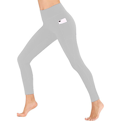 Sporta apģērbs Sieviešu sporta zāles legingi kabatas Jogas bikses Fitnesa skriešanas bikses Elastīgs sporta apģērbs Liela izmēra sporta sporta bikses sievietēm