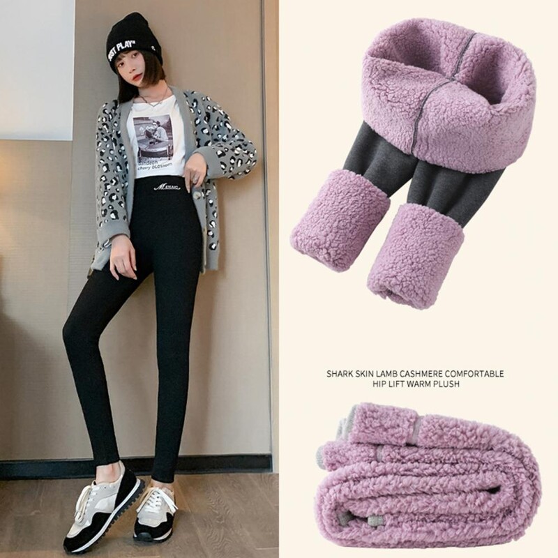 Siltas ziemas sieviešu zeķbikses Biezas termoflīsa legingi Zeķubikses Seksīgas melnas caurspīdīgas slaidas ar augstu vidukli elastīgas liela izmēra zeķubikses