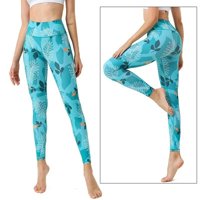 Cloud Hide Flower Fitness Αθλητικά κολάν για Γυναικεία Γυμναστική Γιόγκα Παντελόνι Ψηλόμεσο Σέξι Μακρύ Καλσόν Τρέξιμο Παντελόνι Προπόνηση Plus Size