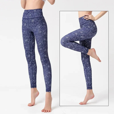 Cloud Hide Flower Fitness Αθλητικά κολάν για Γυναικεία Γυμναστική Γιόγκα Παντελόνι Ψηλόμεσο Σέξι Μακρύ Καλσόν Τρέξιμο Παντελόνι Προπόνηση Plus Size