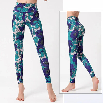 Cloud Hide Flower Fitness Αθλητικά κολάν για Γυναικεία Γυμναστική Γιόγκα Παντελόνι Ψηλόμεσο Σέξι Μακρύ Καλσόν Τρέξιμο Παντελόνι Προπόνηση Plus Size