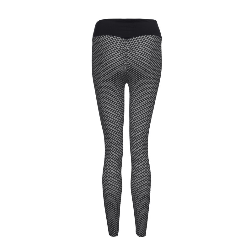 Pantaloni de yoga pentru fitness, jambiere sexy pentru femei, jambiere negri de mărime mare, colanți de alergare jacquard, colanți de gimnastică, anti celulită