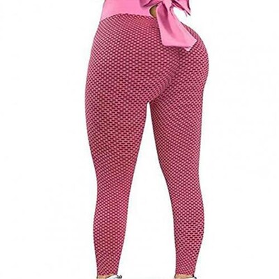 Liela izmēra sportiskas sieviešu jogas bikses ar augstu vidukli šūnveida loks žakarda gurnu paceļamas zīmuļa bikses legingi fitnesa vingrošanas jogas bikses