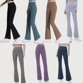 Sporta bikses Sieviešu bikses Joga ar augstu vidukli ar platu kāju sporta zāle legingi liela izmēra treniņam sporta apģērbs fitnesa apģērbs bikses