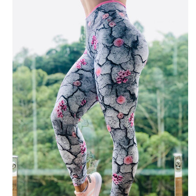 Hlače za jogu s printom veće veličine Ženske jedinstvene tajice za fitness Sportske tajice za vježbanje Seksi Push Up odjeća za teretanu Hlače za trčanje