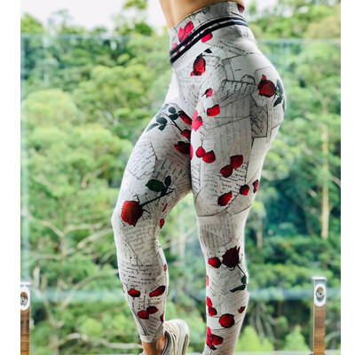 Hlače za jogu s printom veće veličine Ženske jedinstvene tajice za fitness Sportske tajice za vježbanje Seksi Push Up odjeća za teretanu Hlače za trčanje