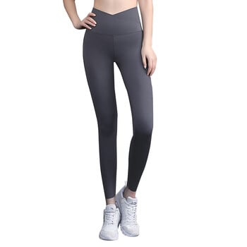 Γυναικείο κολάν Fitness Plus Size XXL V Σχήμα Ψηλής μέσης Nylon Stretch Άσκηση Αθλητική Γιόγκα Προπόνηση Αθλητικά Καλσόν Παντελόνι για τρέξιμο