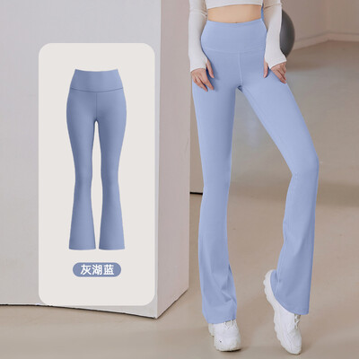 Uzliesmojoši legingi jogas bikses sievietēm ar augstu vidukli elpojošas platas bikses sporta zāle sporta zāle, šauras, šauras bikses liela izmēra deju bikses