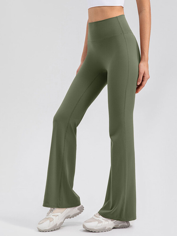 INLUMINE új meztelen sportágú, kiszélesedő leggings, női jóga nadrág, edzőtermi fitnesz harisnya, női utcai viselet, alkalmi széles szárú nadrág