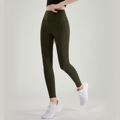 Kabatas joga, augsta jostasvieta un gurnu pacelšana, sporta un fitnesa sieviešu legingi, tieši pārdod ražotāji