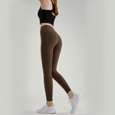 Kabatas joga, augsta jostasvieta un gurnu pacelšana, sporta un fitnesa sieviešu legingi, tieši pārdod ražotāji