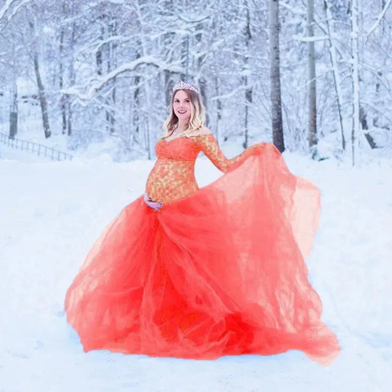 Hosszú ujjú kismama ruha csipke maxi ruha terhes női ruhák fotózás terhes ruha kismama ruhák fotózáshoz