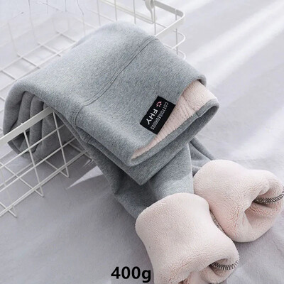 Sieviešu biezas jēra vilnas legingi korejiešu ziemas ikdienas plānās siltās zīmuļa bikses, kā arī samta bikses ar augstu vidukli līdz potītēm