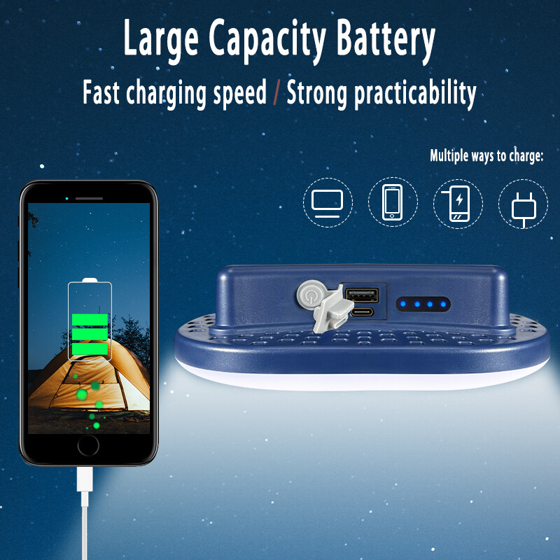 MOSLIGHTING 80W punjiva, kampiranje, jako svjetlo, magnet za zumiranje, prijenosna svjetiljka, šatorska svjetiljka, radna rasvjeta za održavanje, LED