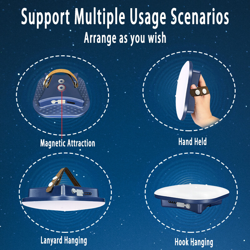 MOSLIGHTING 80W punjiva, kampiranje, jako svjetlo, magnet za zumiranje, prijenosna svjetiljka, šatorska svjetiljka, radna rasvjeta za održavanje, LED