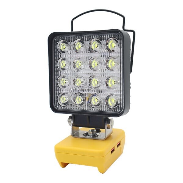 5200LM kaasaskantav 48 W LED-töövalgusti juhtmeta töövalgusti, reguleeritav alus, laetav LED-prožektor DeWalt ilma akuta