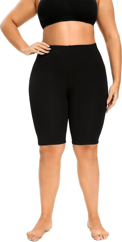 Liela izmēra pusaugšstilba stulpiņi, mīksti, elastīgi mežģīņu šorti apakškleitai/svārkiem, šorti sievietēm