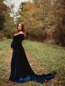 Pikk raseduskleit Pleuche Elegence raseduskleidid fotograafia Maxi raseduskleit fotorekvisiit rasedatele