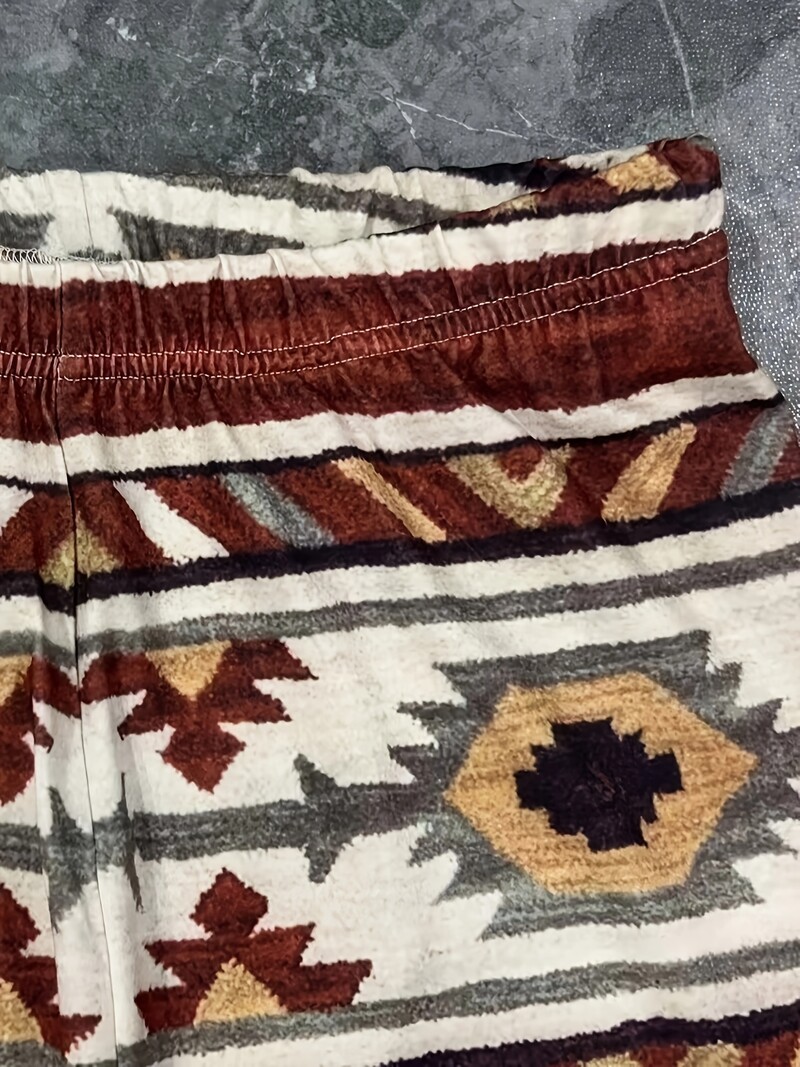 Nove modne boemske tajice s printom velike veličine. Ženske ležerne tajice s printom