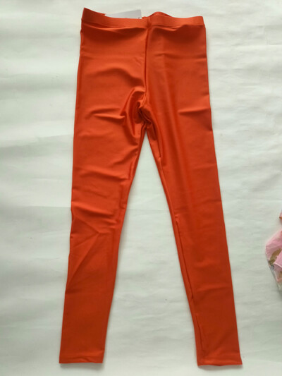 Spīdīgi sieviešu jogas legingi liela izmēra legingi ar augstu vidukli