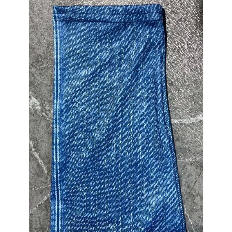 Női 1XL-5XL nagyobb méretű alkalmi ingázó vékony nadrágok, divatos farmerutánzatok, magas derekú, nyomott sztreccs leggings