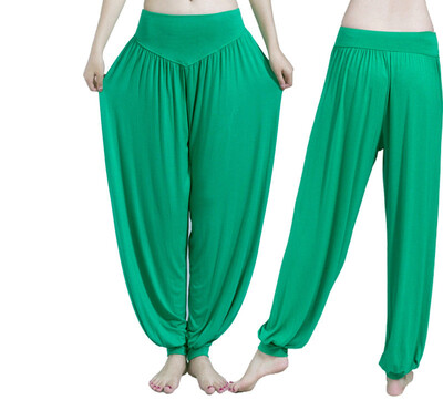 Jogas bikses sievietēm lielizmēra krāsainas Bloomers Dance Yoga TaiChi pilna garuma bikses Smooth No Shrink Antistatic bikses 3XL dropship