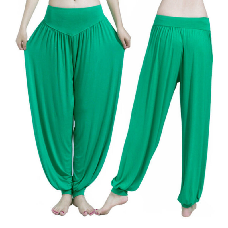 Jogas bikses sievietēm lielizmēra krāsainas Bloomers Dance Yoga TaiChi pilna garuma bikses Smooth No Shrink Antistatic bikses 3XL dropship