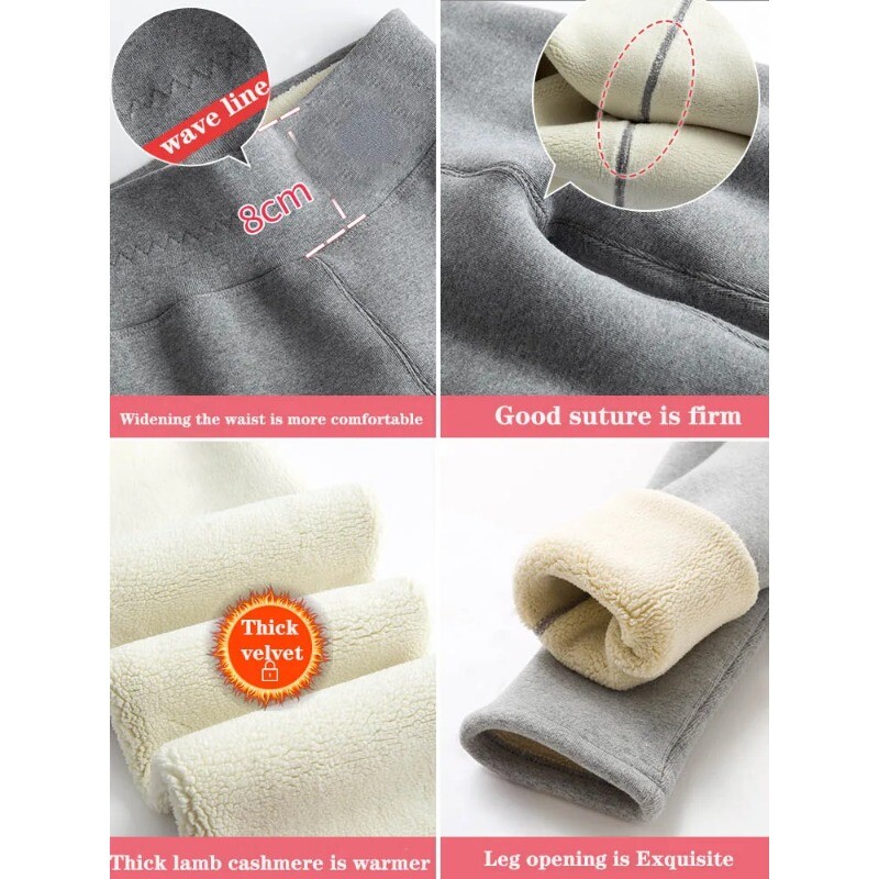 Sieviešu legingi Ziemas jēra kašmira siltie legingi ar vilnas plānas kokvilnas samta termiski augstu vidukli, mucas paceļamas elastīgās zeķubikses