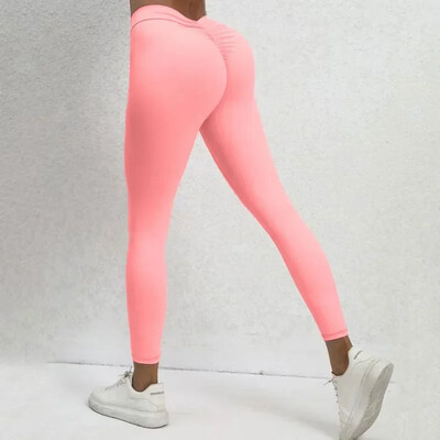 Cloud Hide Sieviešu Jogas Bikses XS Fitness Velosipēdu sporta zāle Sporta legingi SEKSUĀS dibena zeķubikses ar augstu vidukli Bezšuvju bikses Treniņa sporta apģērbs