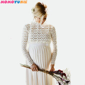 Kleitas ar šķeltiem sāniem Maxi Grūtnieču kleita Foto Rekvizīts Grūtniecēm Ilgs Grūtnieču fotografēšana Kleita Plisēta Grūtniecības fotografēšana