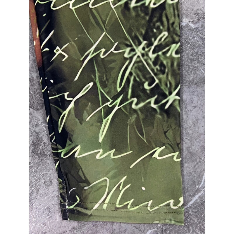 Liela izmēra 1XL-5XL Sieviešu retro, ziedu, šauri pieguļoši legingi Ikdienas elastīgi etniskā stila legingi ar apdruku