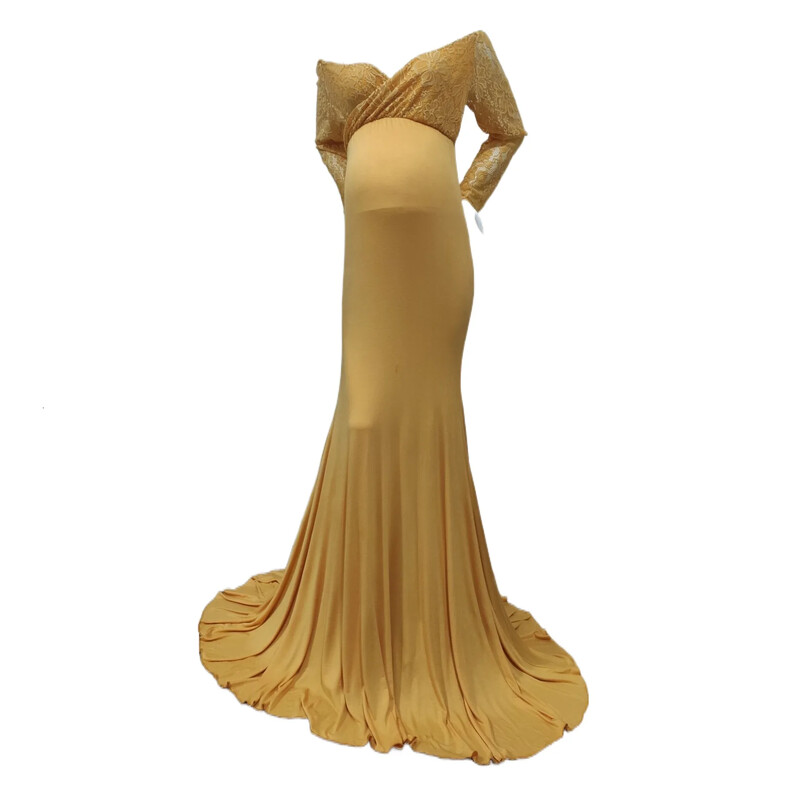 Sekss grūtniecēm no pleciem Nāriņas mežģīņu kleita Maxi fotografēšanas kleita ar garām piedurknēm bērnu dušas fotosesijas rekvizītu kleita